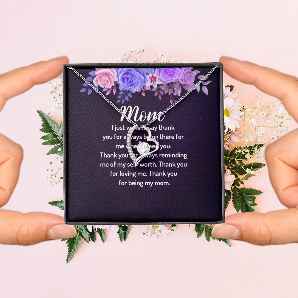 Forever Love Necklace: Mom I Just Want To Say Thank You