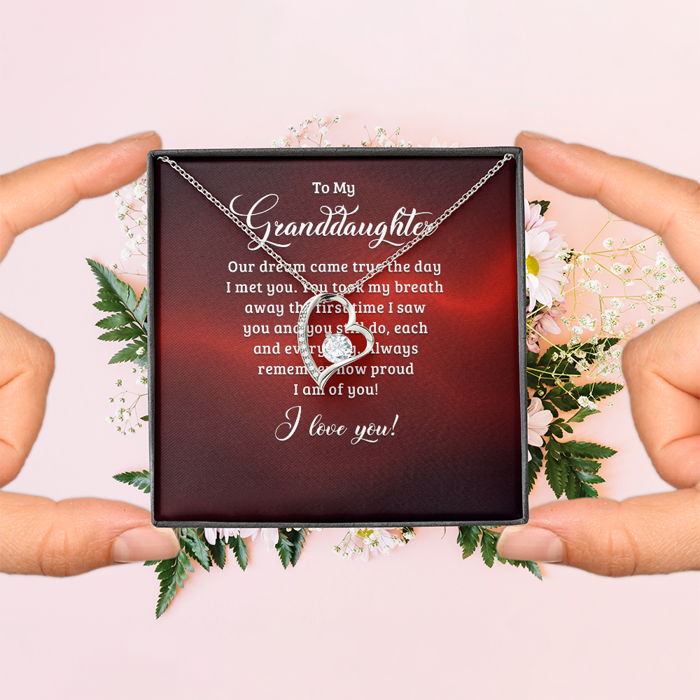 Forever Love Necklace:To My Granddaughter