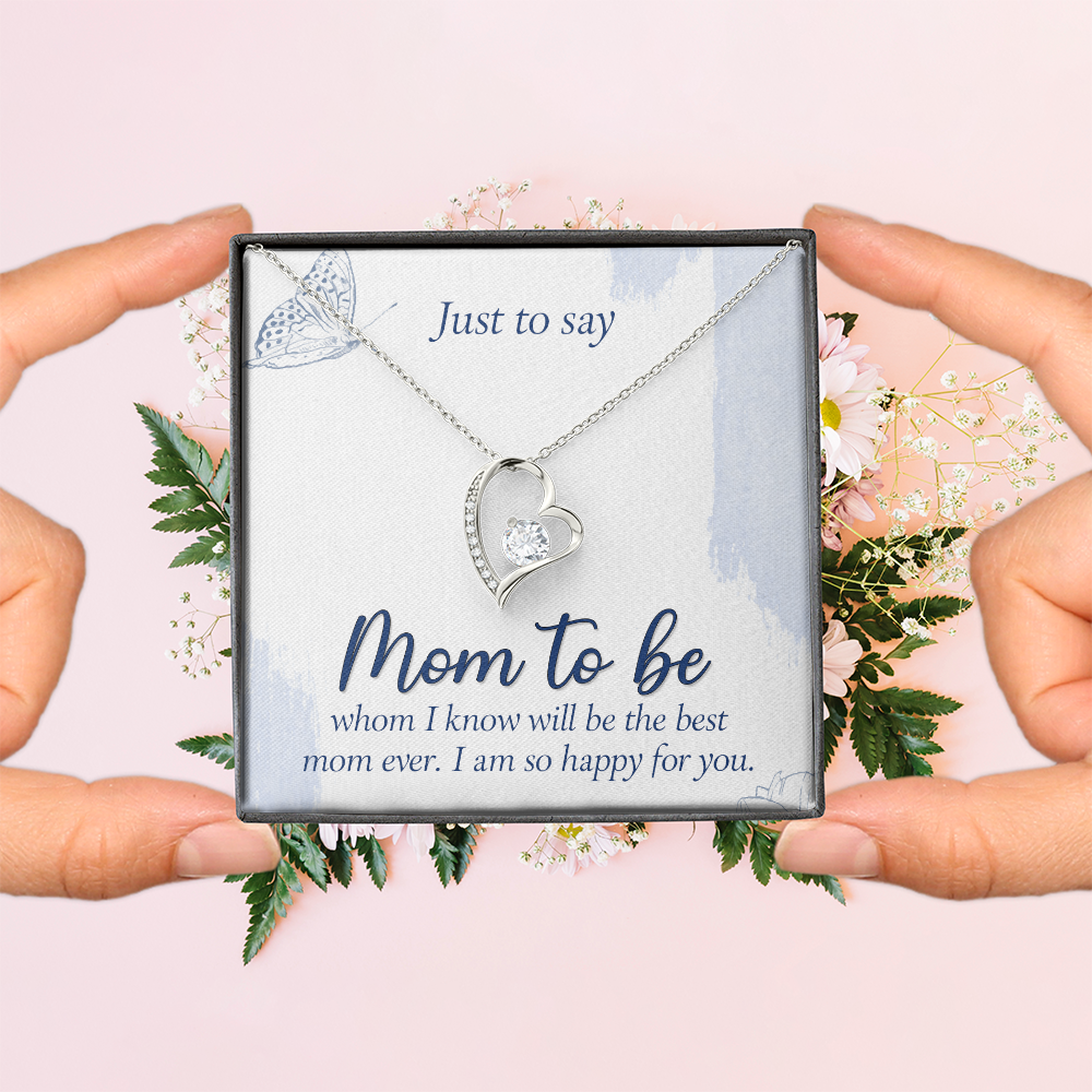 Forever Love Necklace:Just To Say Mom To Be