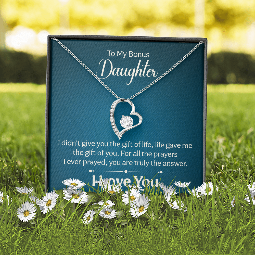 Forever Love Necklace: To My Bonus Daughter
