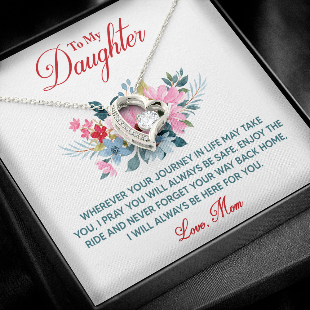 Forever Love Necklace: To My Daughter Love Mom