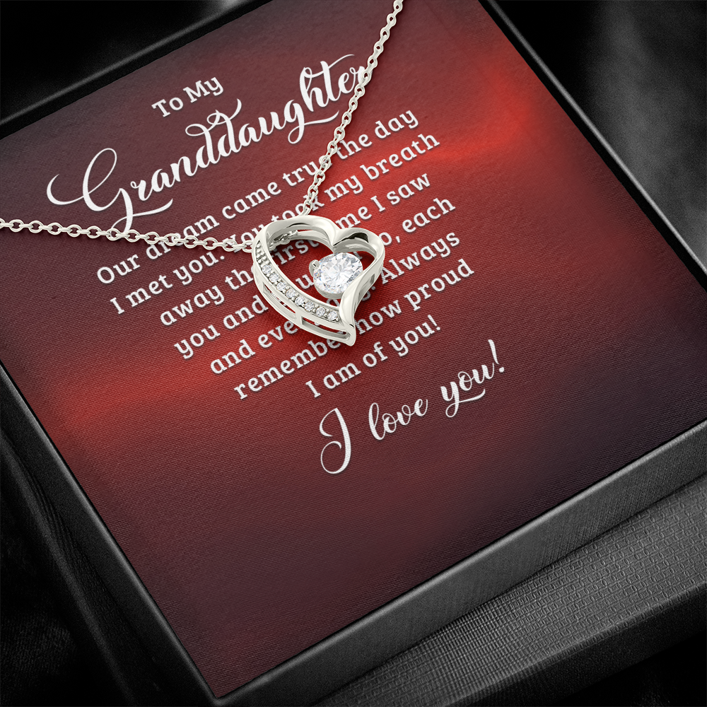 Forever Love Necklace:To My Granddaughter