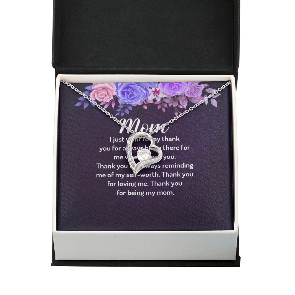 Forever Love Necklace: Mom I Just Want To Say Thank You