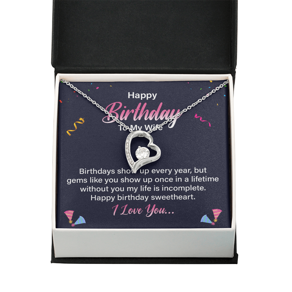 Forever Love Necklace:Happy Birthday To My Wife