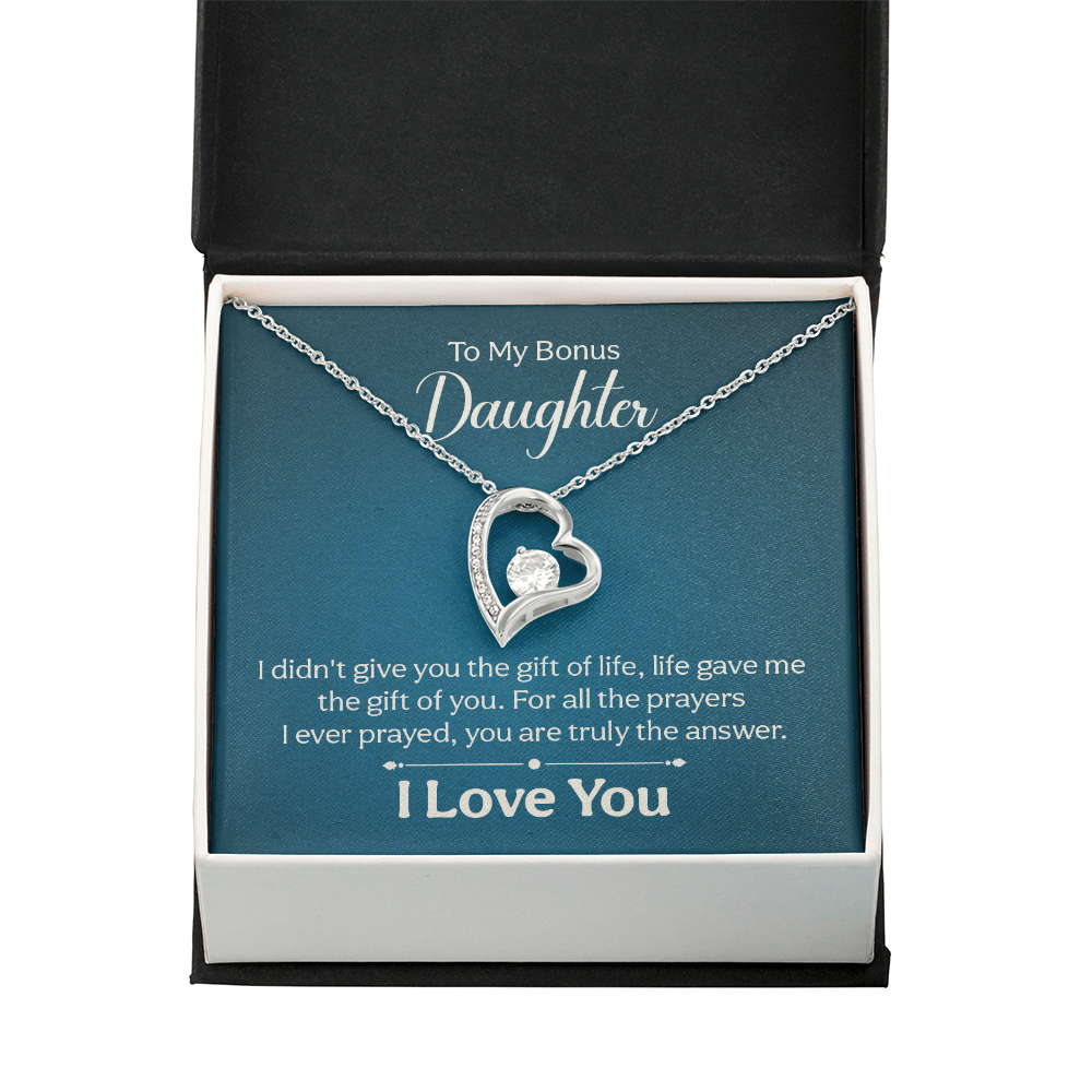Forever Love Necklace: To My Bonus Daughter