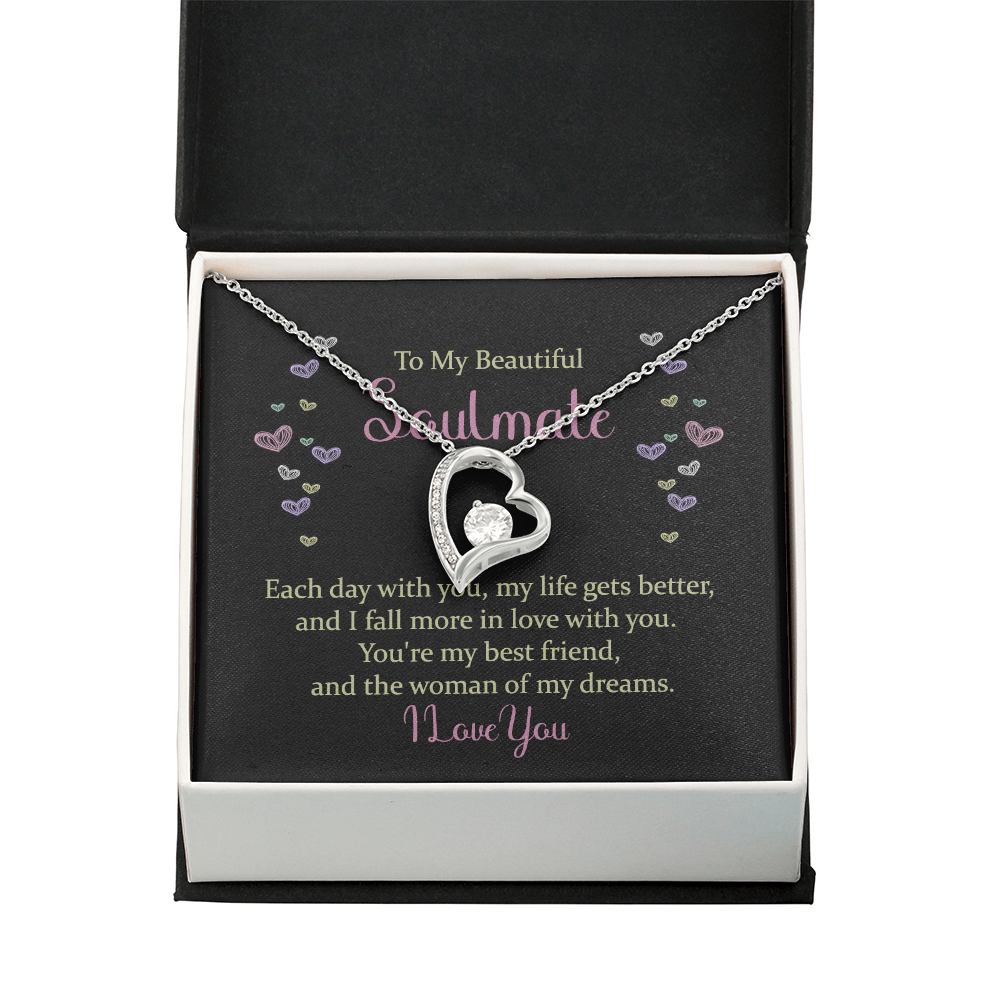 Forever Love Necklace: To My Beautiful Soulmate I Love You