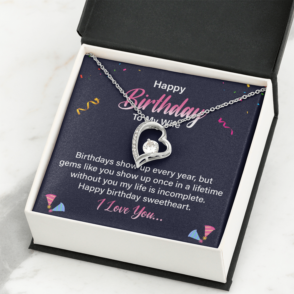 Forever Love Necklace:Happy Birthday To My Wife