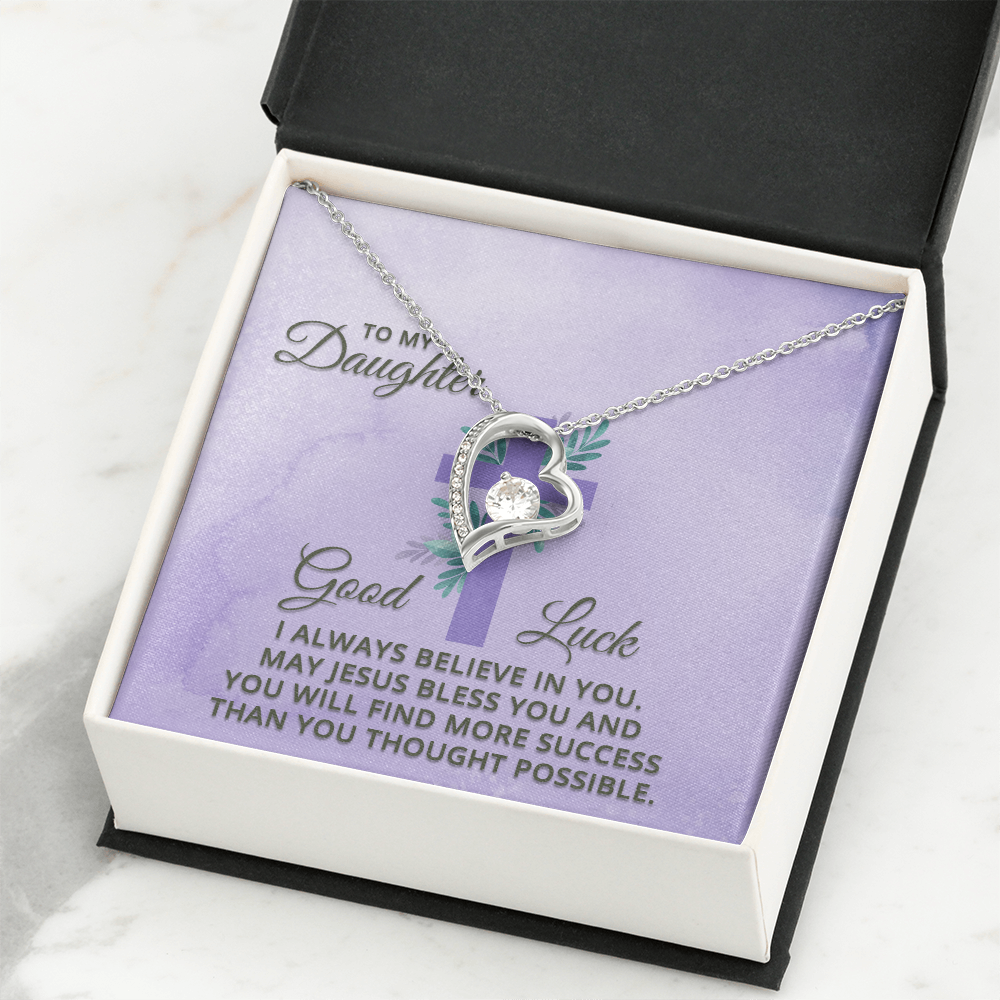 Forever Love Necklace: To My Daughter Good Luck