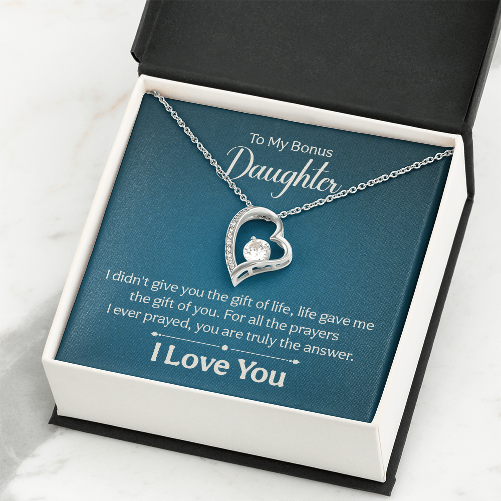 Forever Love Necklace: To My Bonus Daughter