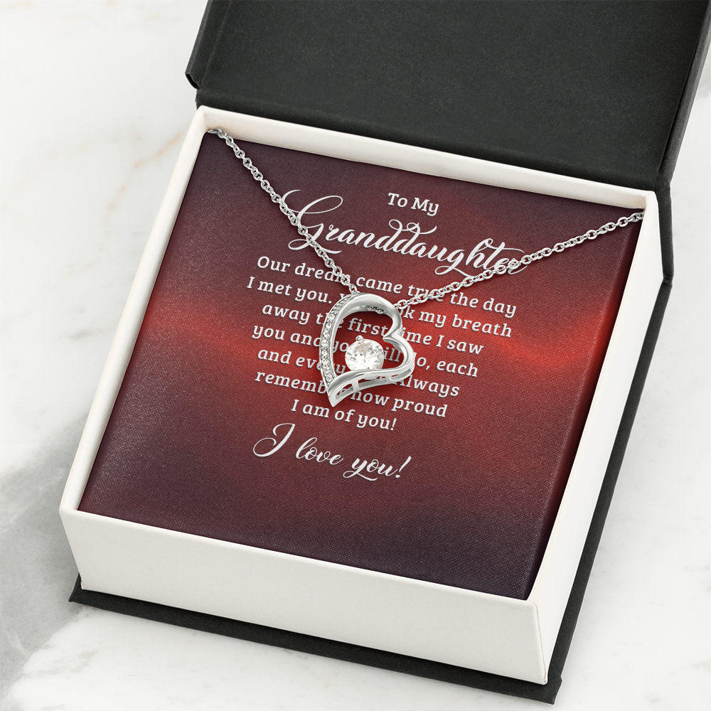 Forever Love Necklace:To My Granddaughter