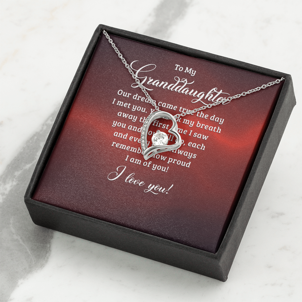 Forever Love Necklace:To My Granddaughter