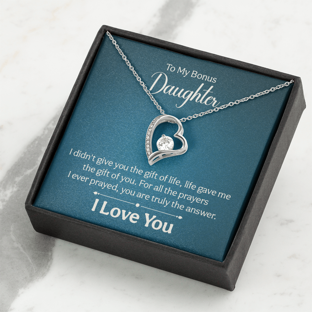 Forever Love Necklace: To My Bonus Daughter
