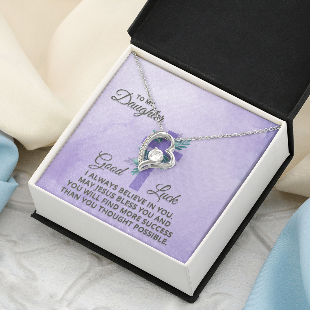 Forever Love Necklace: To My Daughter Good Luck
