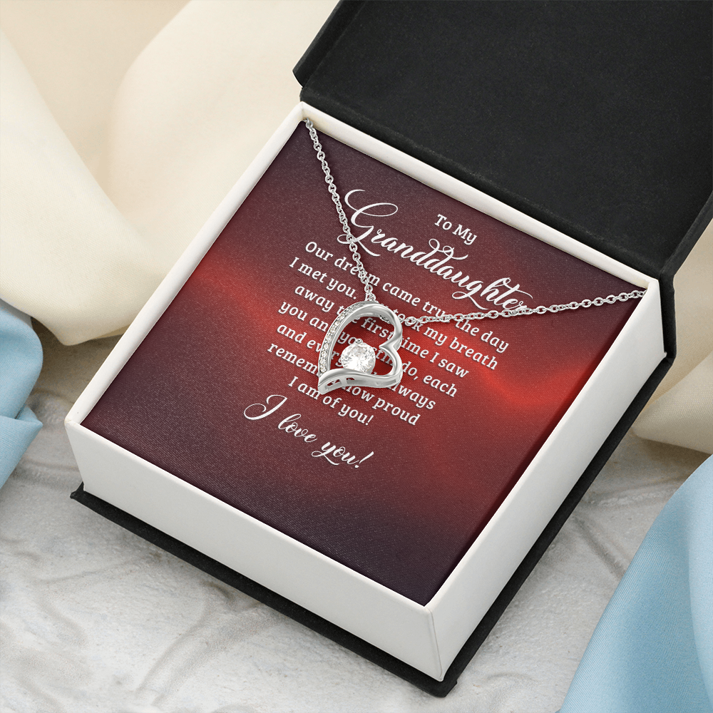 Forever Love Necklace:To My Granddaughter