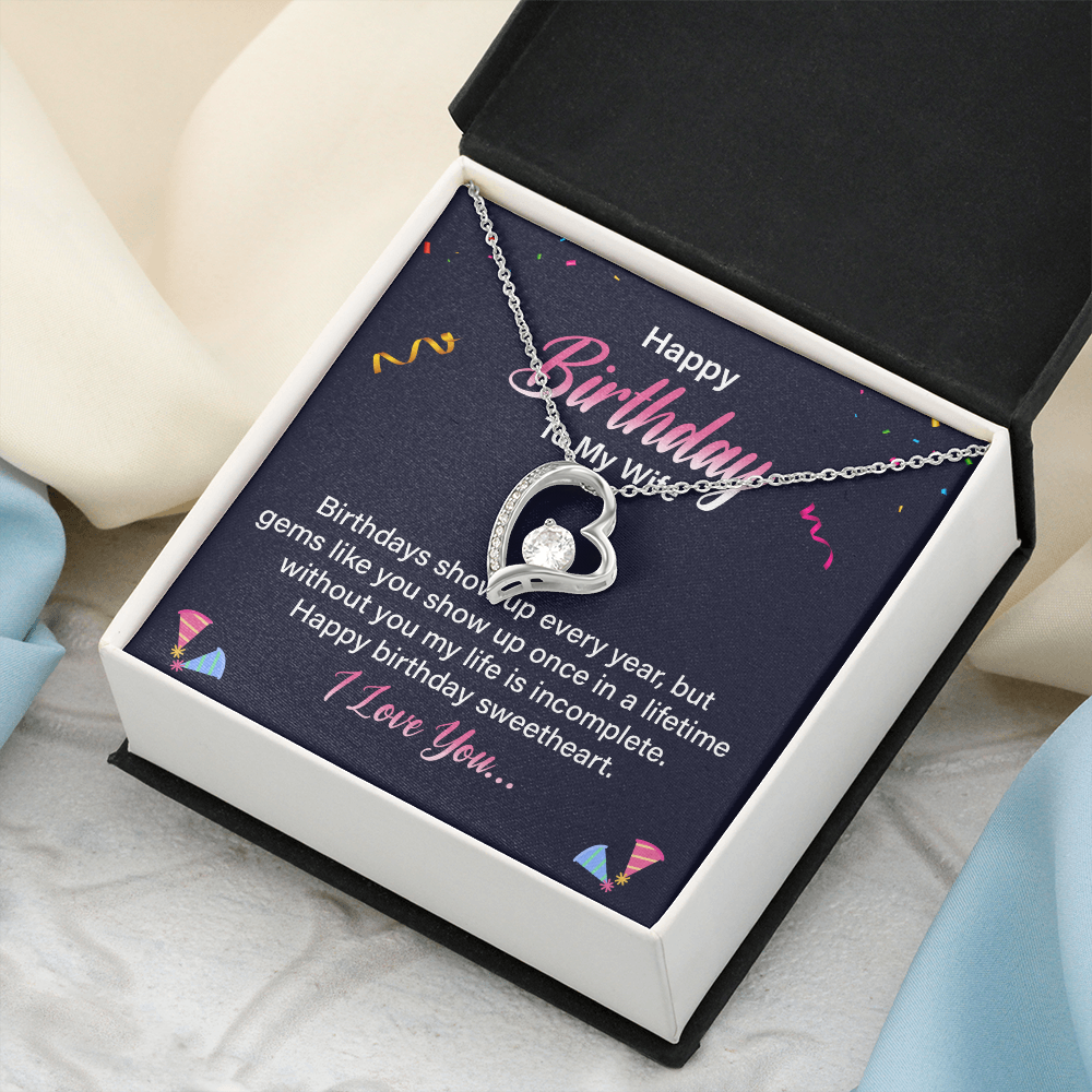 Forever Love Necklace:Happy Birthday To My Wife