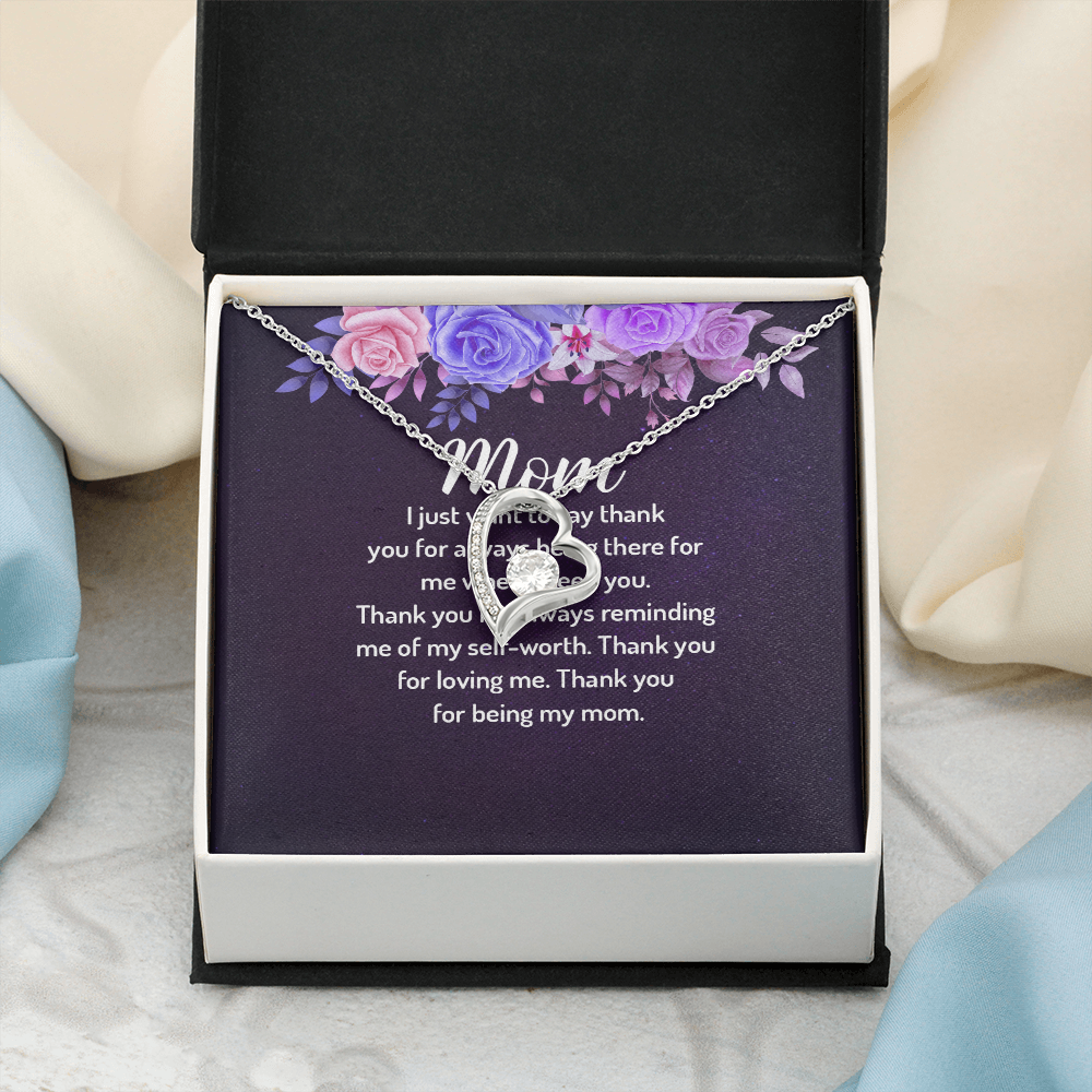 Forever Love Necklace: Mom I Just Want To Say Thank You