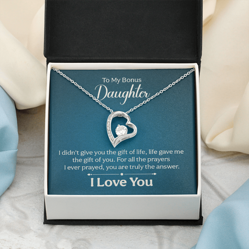 Forever Love Necklace: To My Bonus Daughter
