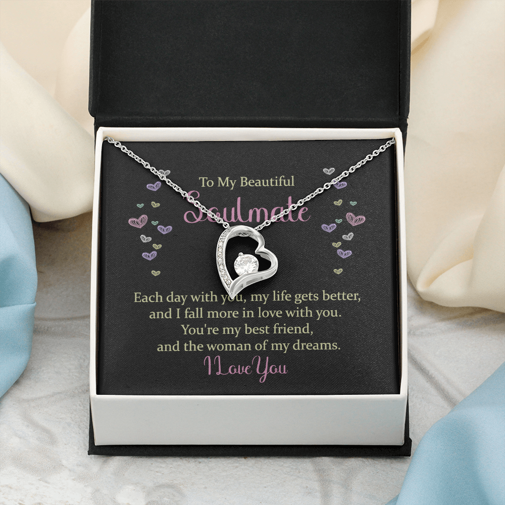 Forever Love Necklace: To My Beautiful Soulmate I Love You