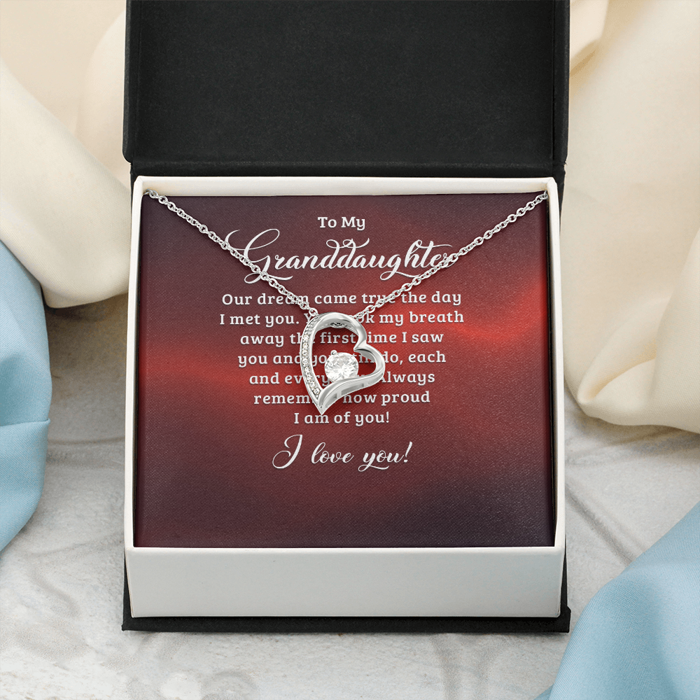 Forever Love Necklace:To My Granddaughter