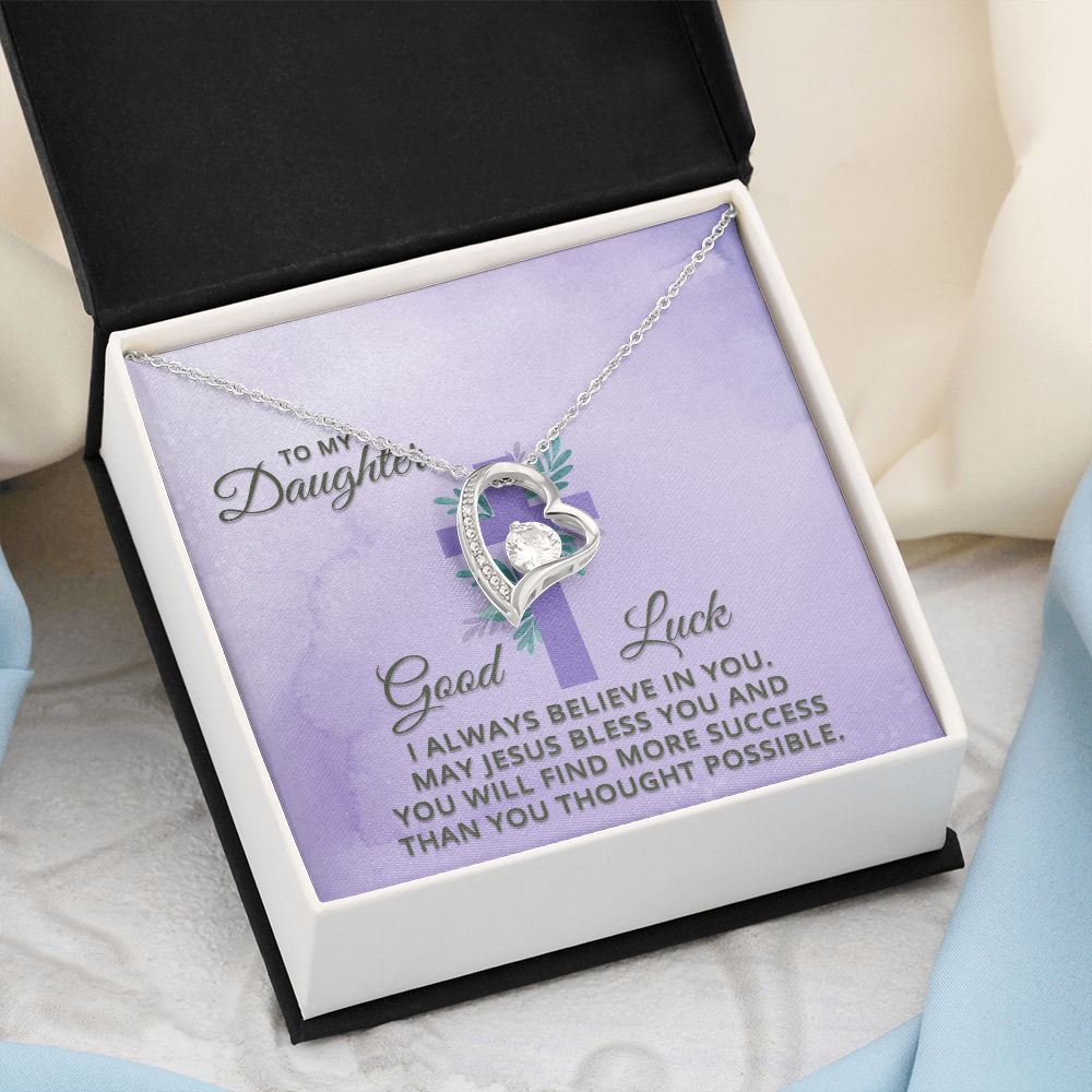 Forever Love Necklace: To My Daughter Good Luck