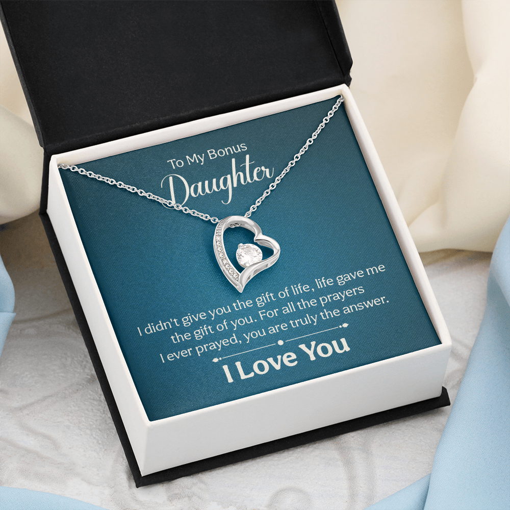 Forever Love Necklace: To My Bonus Daughter