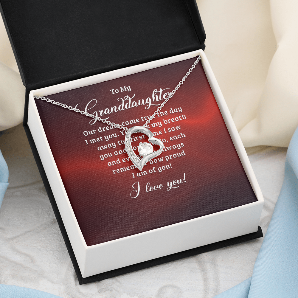 Forever Love Necklace:To My Granddaughter
