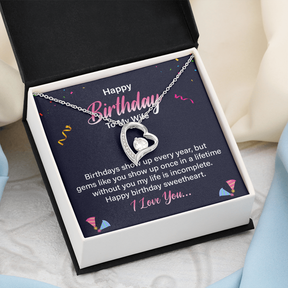 Forever Love Necklace:Happy Birthday To My Wife