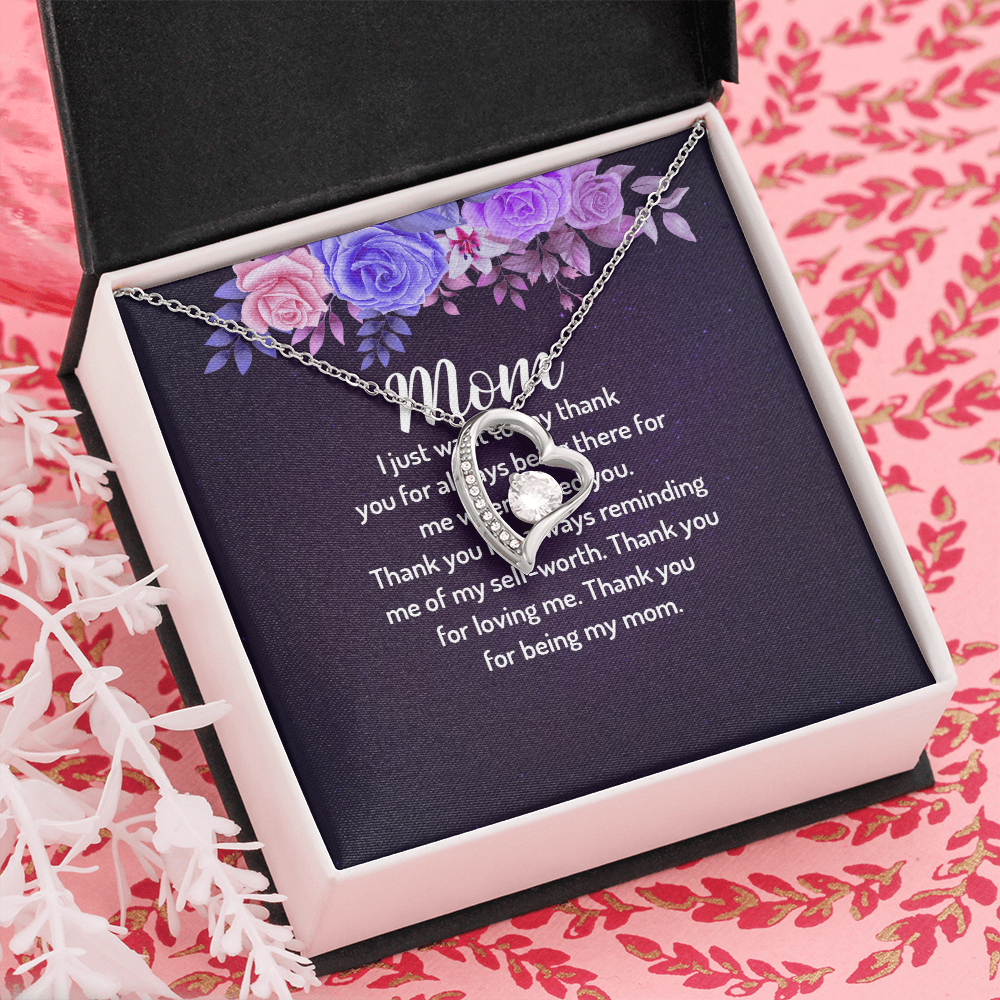 Forever Love Necklace: Mom I Just Want To Say Thank You