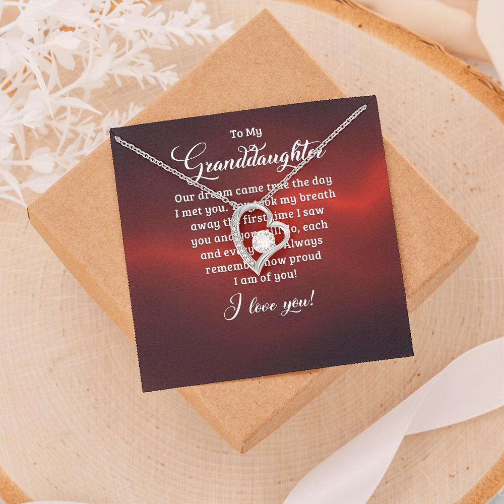 Forever Love Necklace:To My Granddaughter