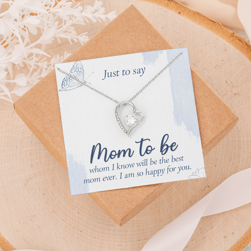 Forever Love Necklace:Just To Say Mom To Be