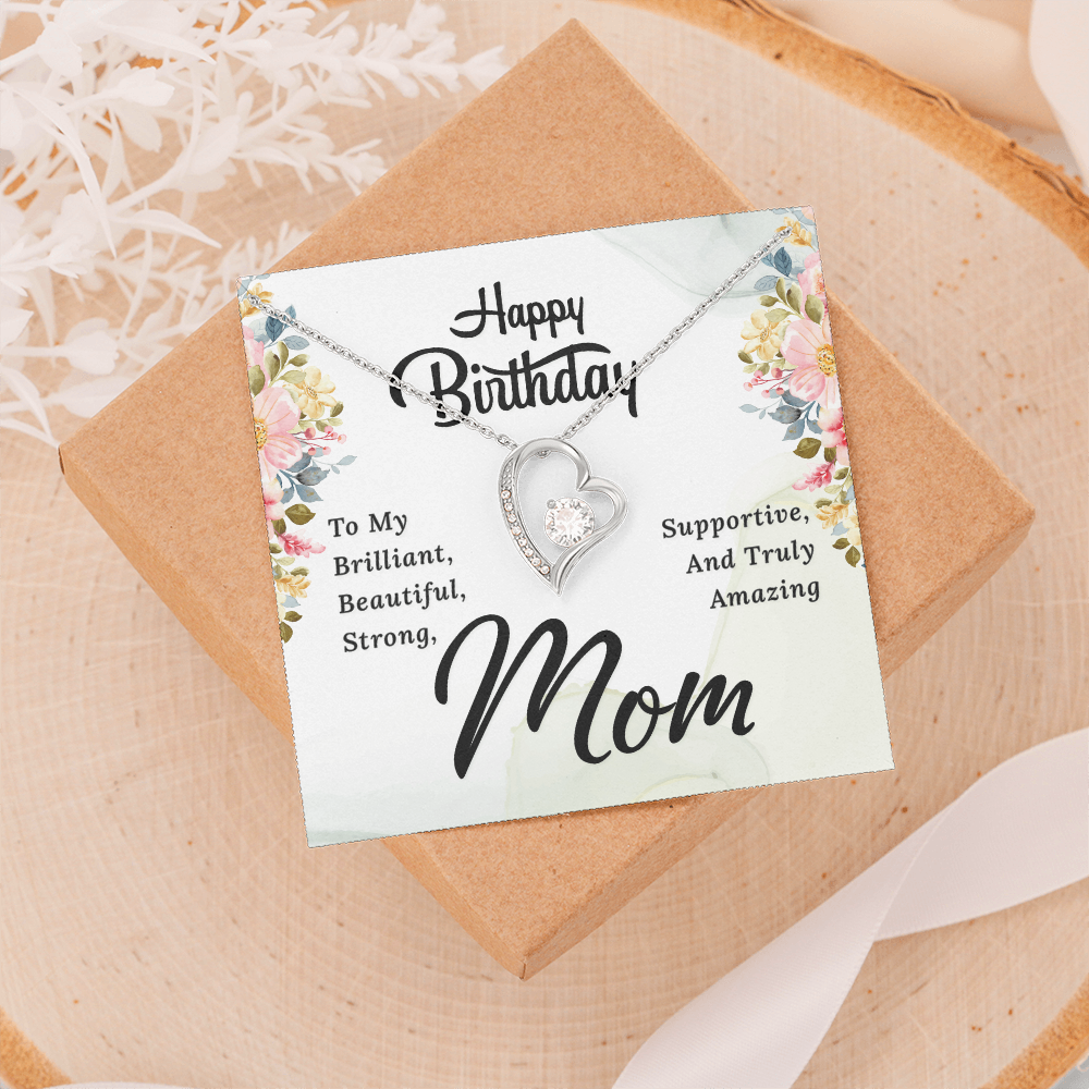 Forever Love Necklace: Happy Birthday Mom