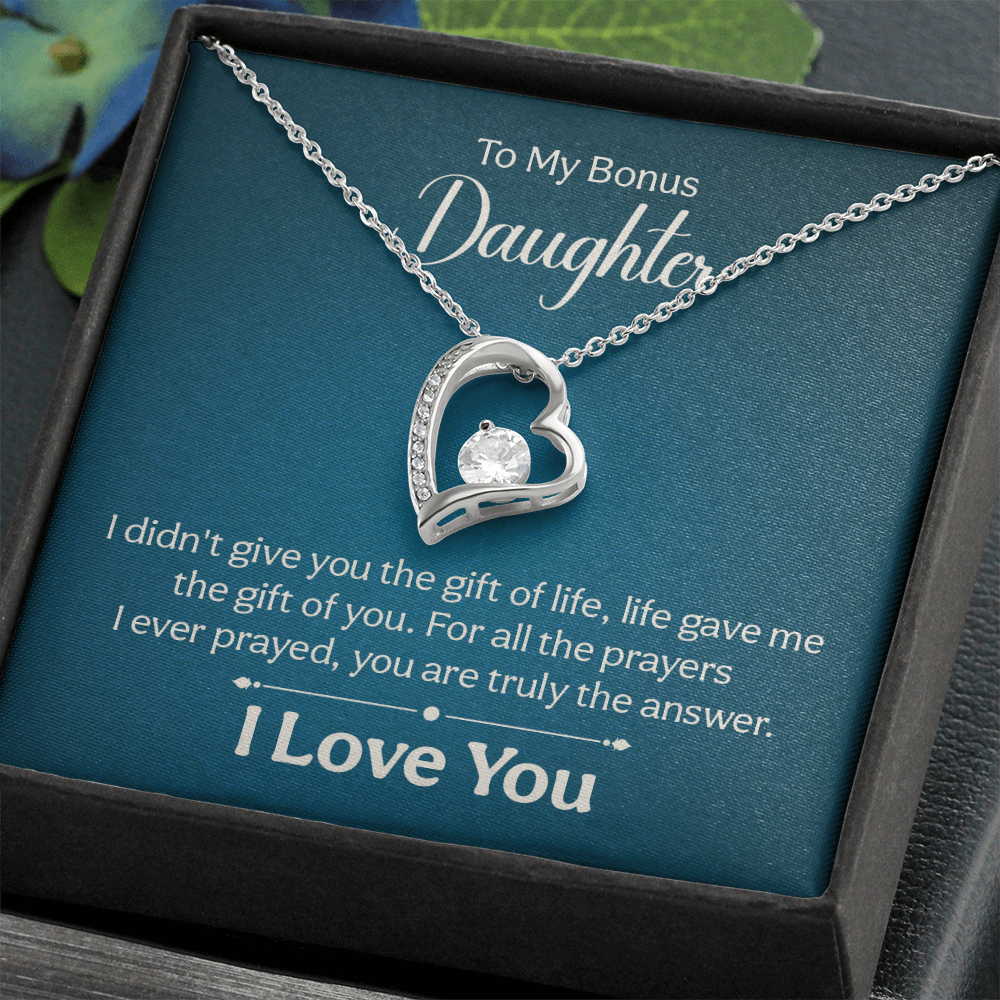 Forever Love Necklace: To My Bonus Daughter