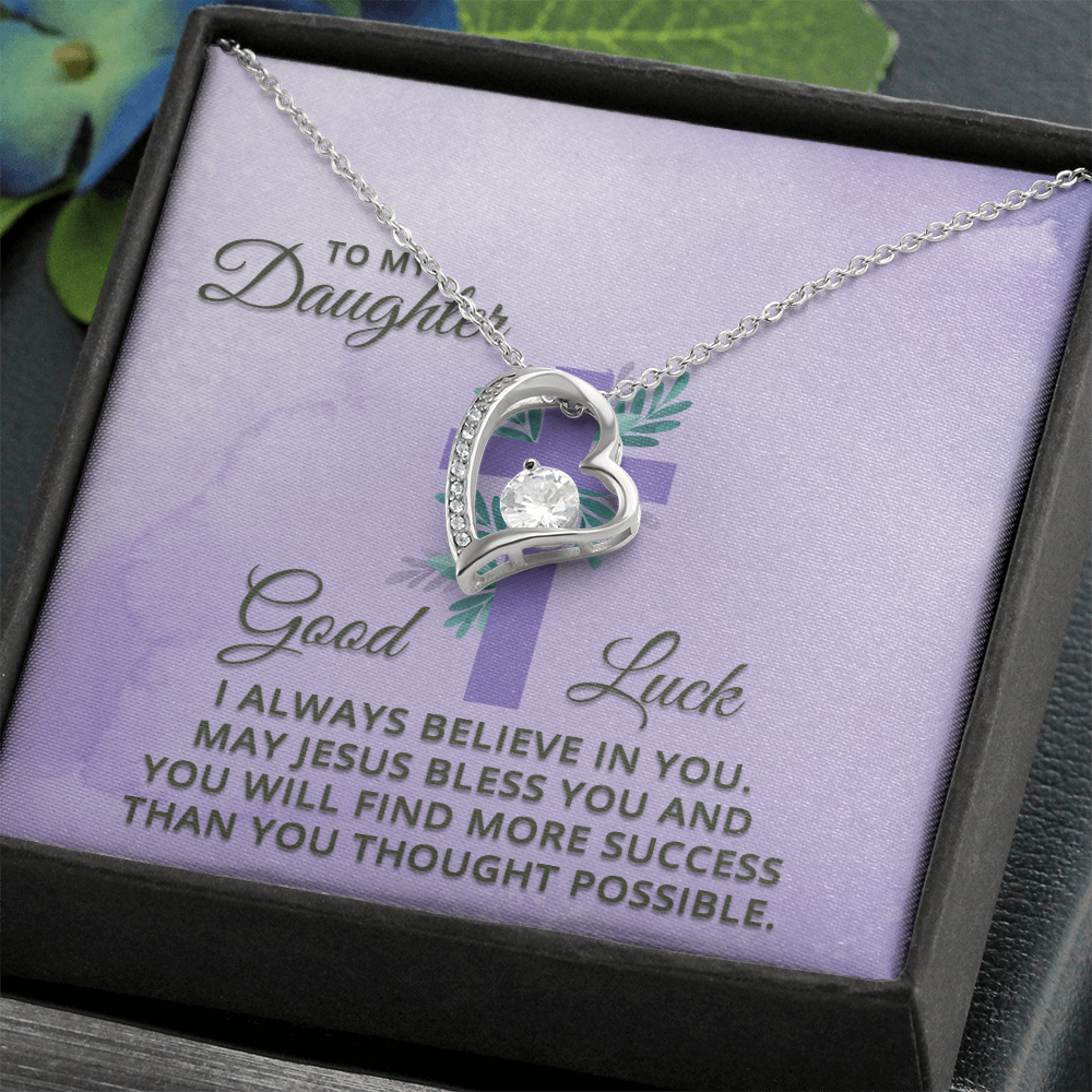 Forever Love Necklace: To My Daughter Good Luck