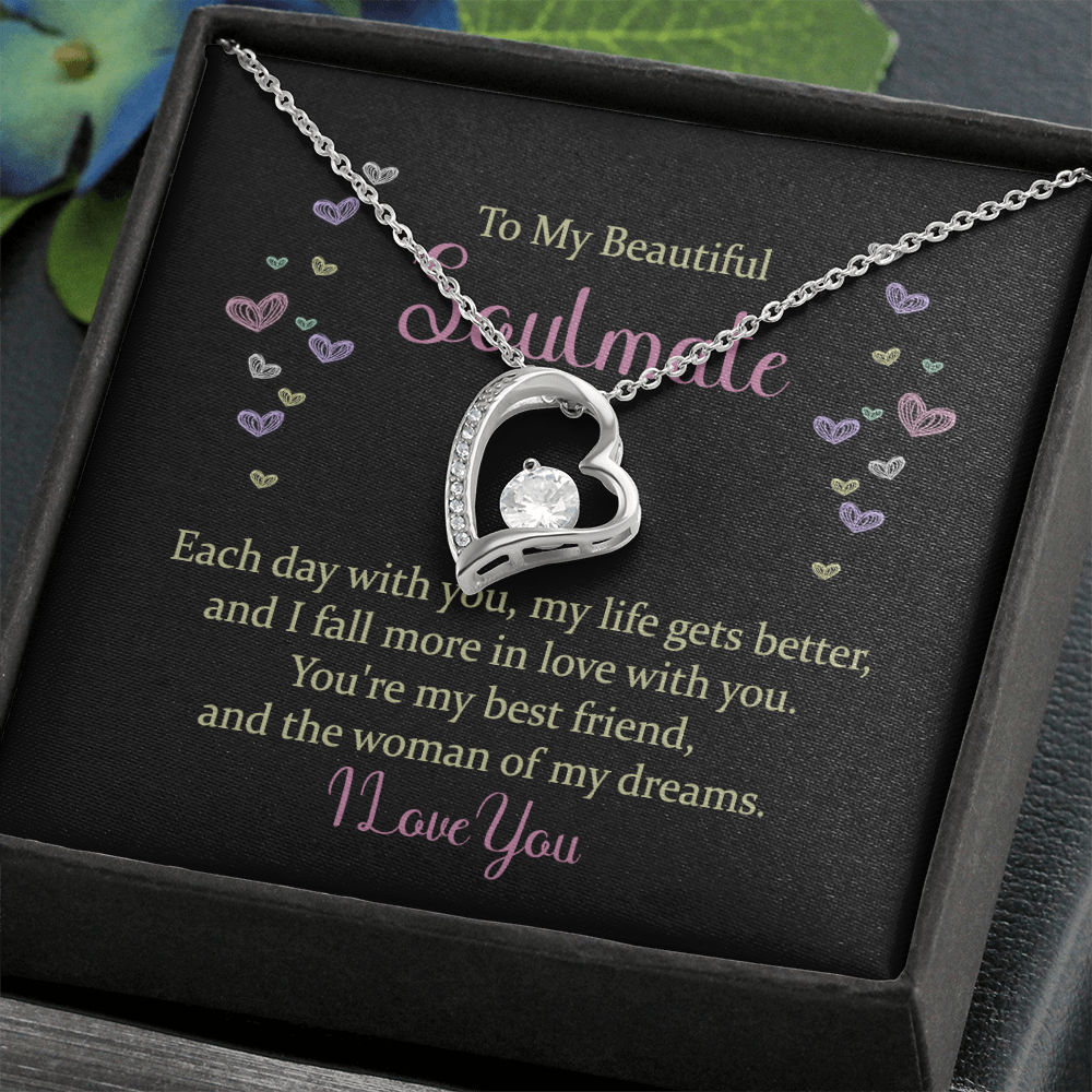 Forever Love Necklace: To My Beautiful Soulmate I Love You