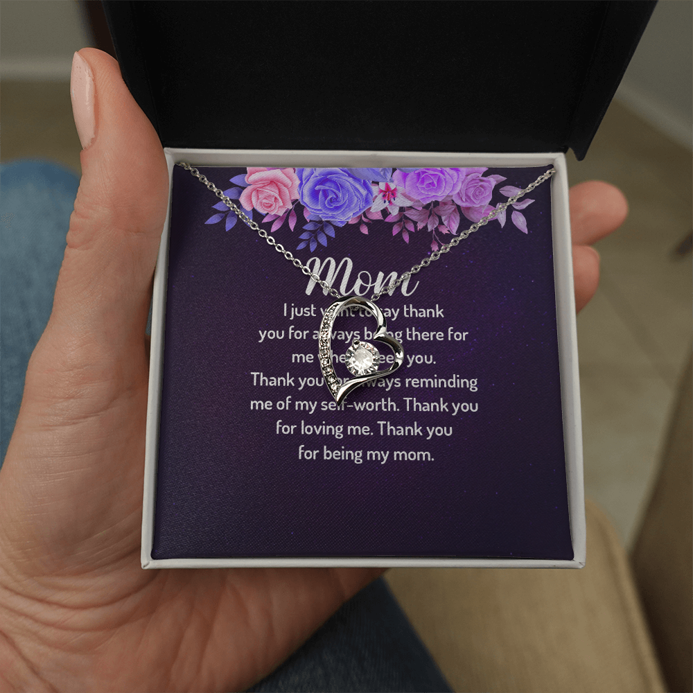 Forever Love Necklace: Mom I Just Want To Say Thank You