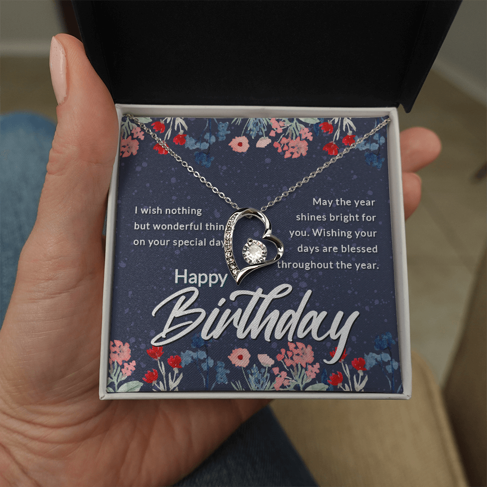 Forever Love Necklace: Happy Birthday