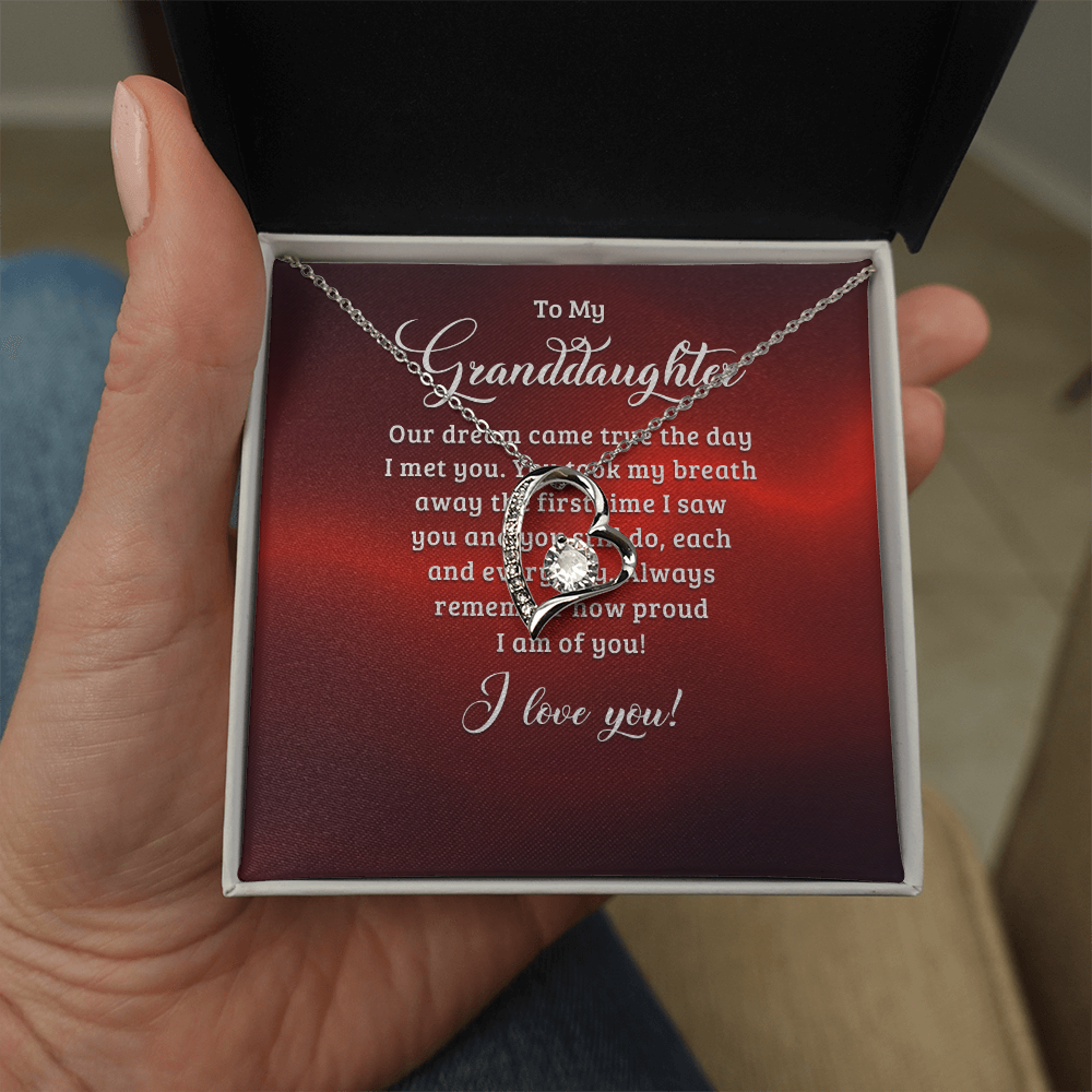 Forever Love Necklace:To My Granddaughter