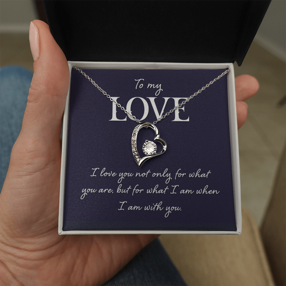 Forever Love Necklace:To My Love I Am With You