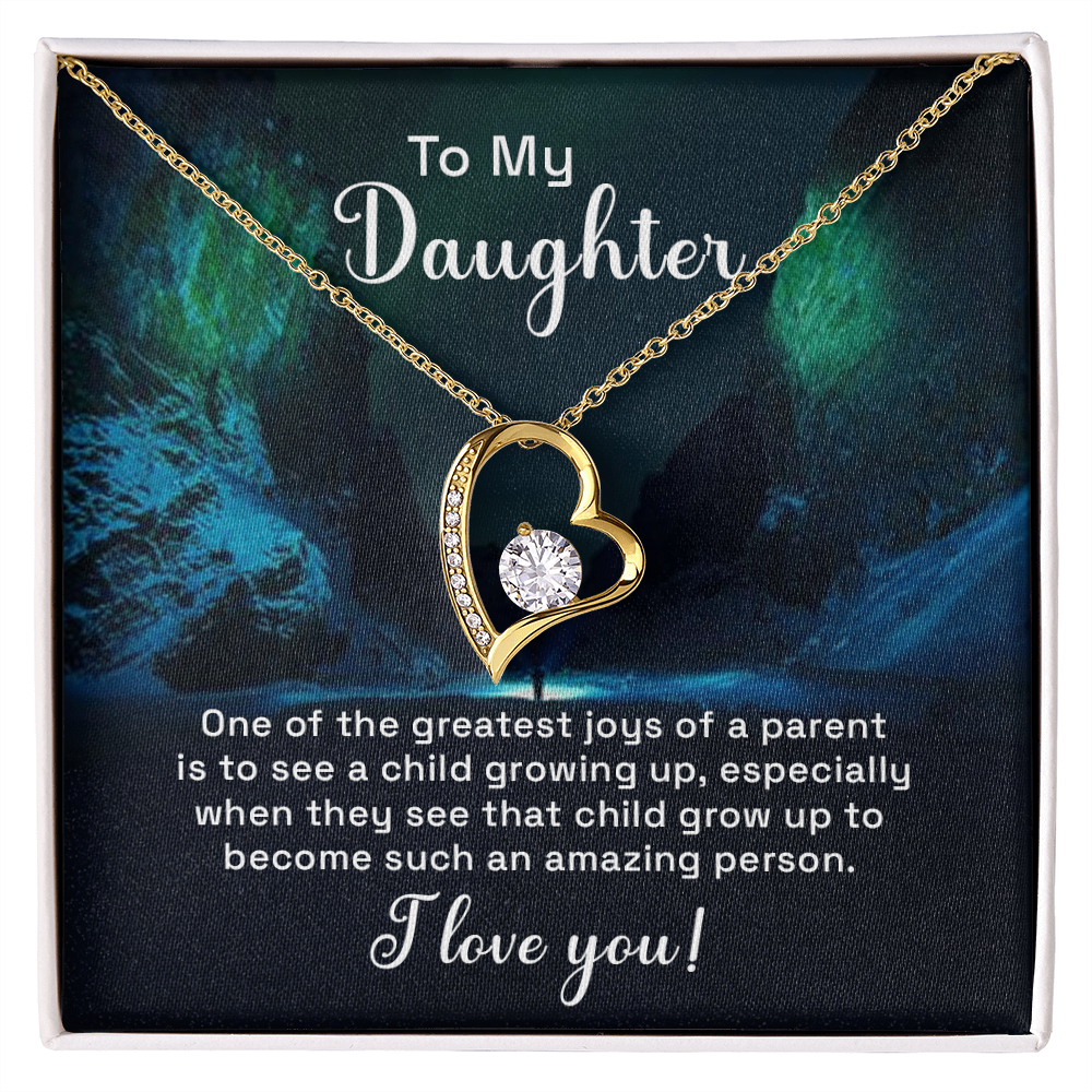 Forever Love Necklace: To My Daughter One The Greatest Joys