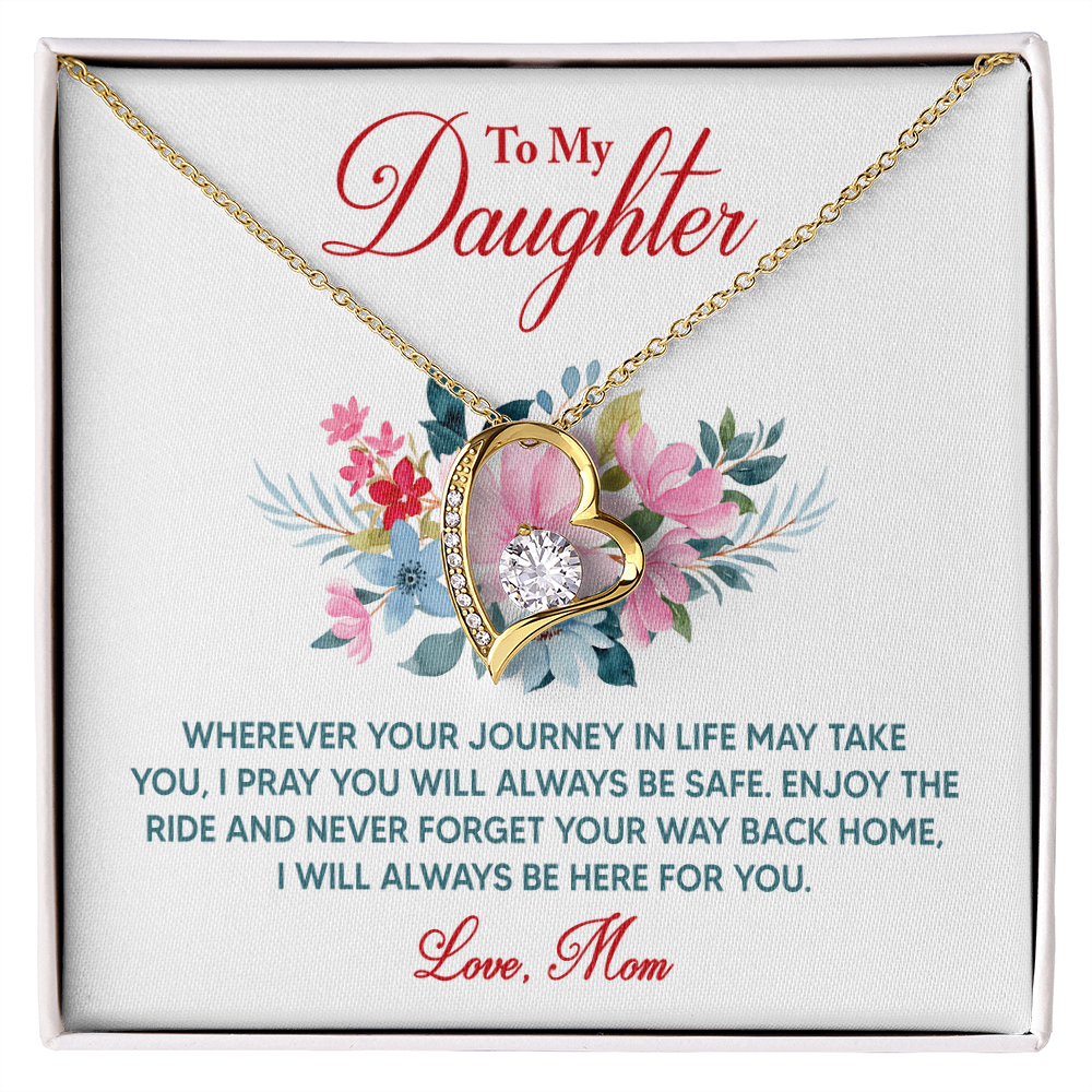 Forever Love Necklace: To My Daughter Love Mom