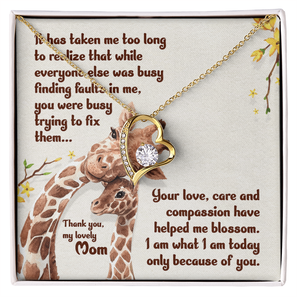 Forever Love Necklace:Thank You My Lovely Mom