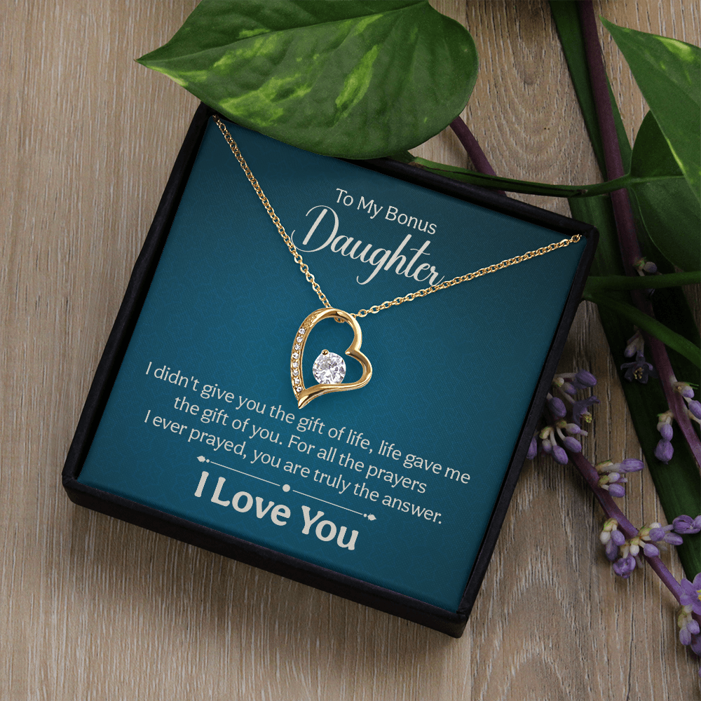 Forever Love Necklace: To My Bonus Daughter
