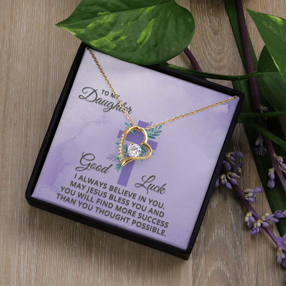 Forever Love Necklace: To My Daughter Good Luck