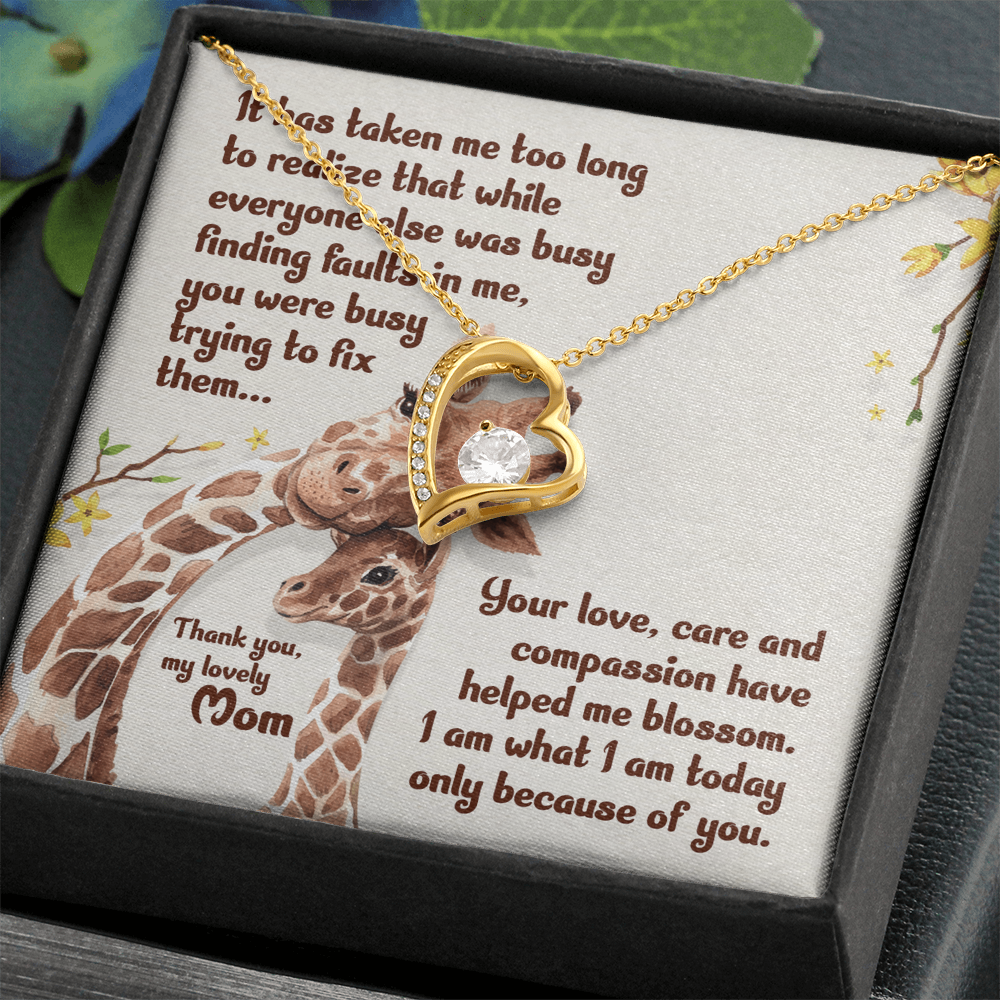 Forever Love Necklace:Thank You My Lovely Mom