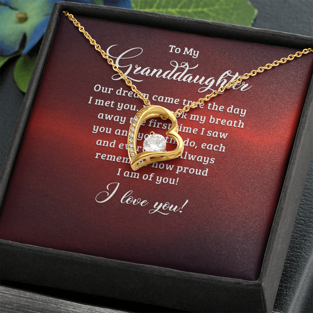 Forever Love Necklace:To My Granddaughter
