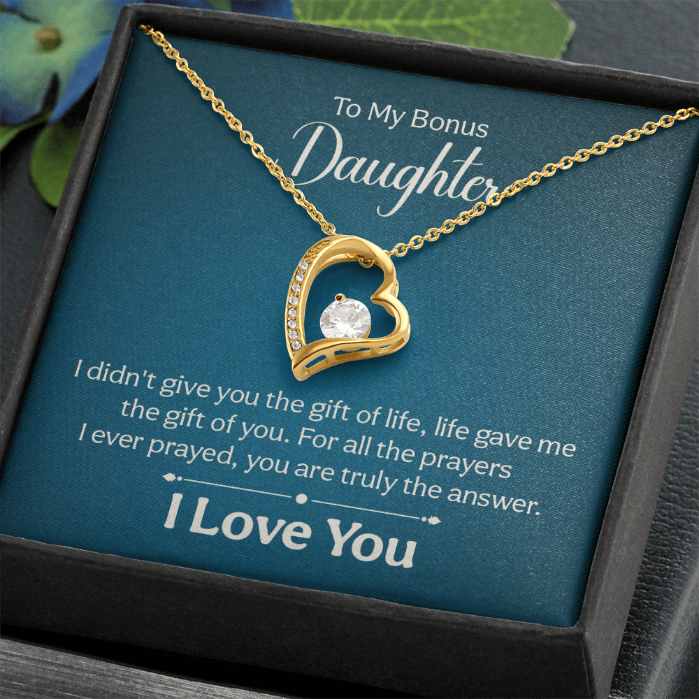 Forever Love Necklace: To My Bonus Daughter