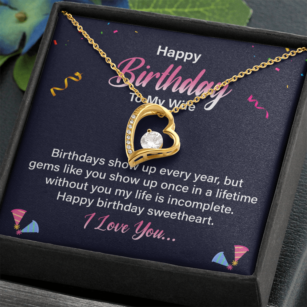 Forever Love Necklace:Happy Birthday To My Wife