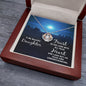 Crown Pendant Necklace:To My Beautiful Daughter Trust In The Lord