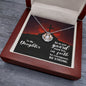 Crown Pendant Necklace: To My Daughter Stand Firm In Faith