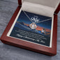Crown Pendant Necklace:To My Wife Happy Anniversary